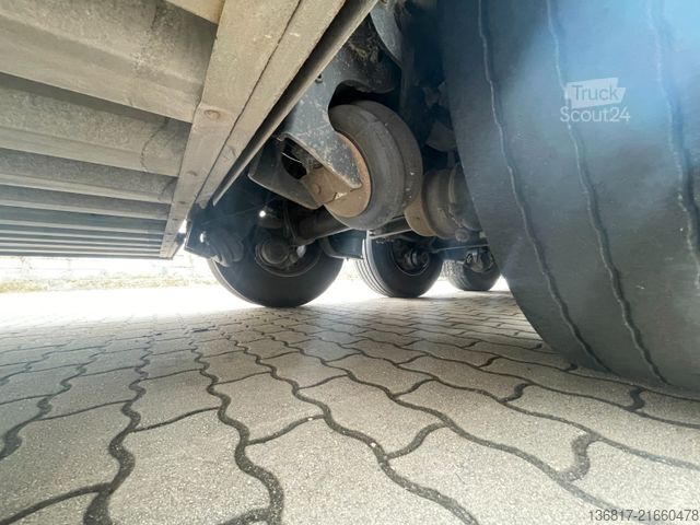 Atvērta puspiekabe ar tentu SCHMITZ CARGOBULL SCB*S3T SCS24/L-13.62EB Plane RSAB 2x Liftachse