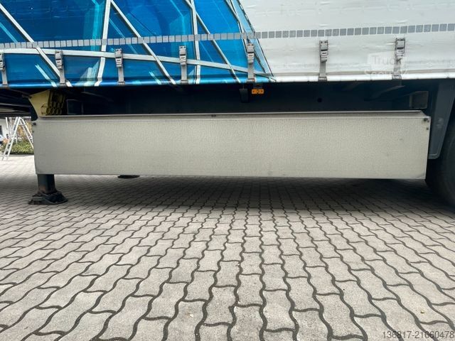 Atvērta puspiekabe ar tentu SCHMITZ CARGOBULL SCB*S3T SCS24/L-13.62EB Plane RSAB 2x Liftachse