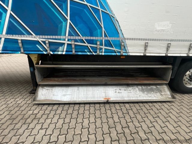 Atvērta puspiekabe ar tentu SCHMITZ CARGOBULL SCB*S3T SCS24/L-13.62EB Plane RSAB 2x Liftachse