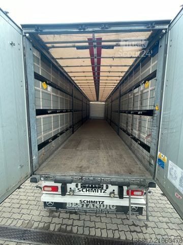 Atvērta puspiekabe ar tentu SCHMITZ CARGOBULL SCB*S3T SCS24/L-13.62EB Plane RSAB 2x Liftachse