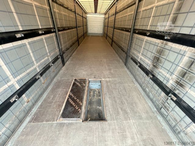 Atvērta puspiekabe ar tentu SCHMITZ CARGOBULL SCB*S3T SCS24/L-13.62EB Plane RSAB 2x Liftachse