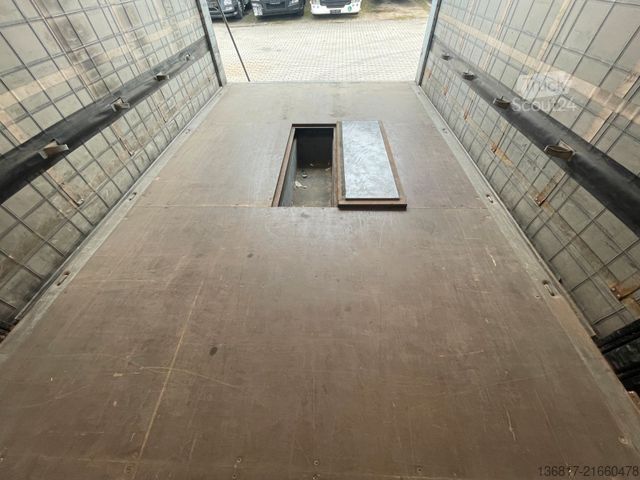 Atvērta puspiekabe ar tentu SCHMITZ CARGOBULL SCB*S3T SCS24/L-13.62EB Plane RSAB 2x Liftachse