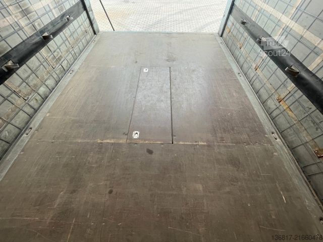 Atvērta puspiekabe ar tentu SCHMITZ CARGOBULL SCB*S3T SCS24/L-13.62EB Plane RSAB 2x Liftachse