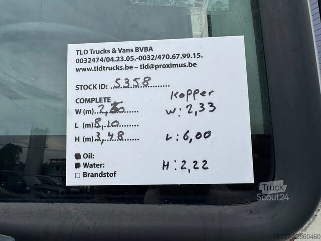 Lagaminas MAN 8.163 **BELGIAN TRUCK-156000KM ONLY**