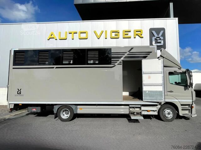 Μεταφορά αλόγων Mercedes-Benz Atego 1018 *5paarden*Airco*Luchtvering A verste...
