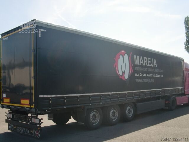 Aanhangwagen met dieplader & dekzeil Krone SDP 27 Liftachse