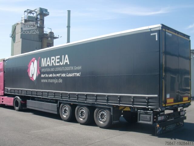 Aanhangwagen met dieplader & dekzeil Krone SDP 27 Liftachse