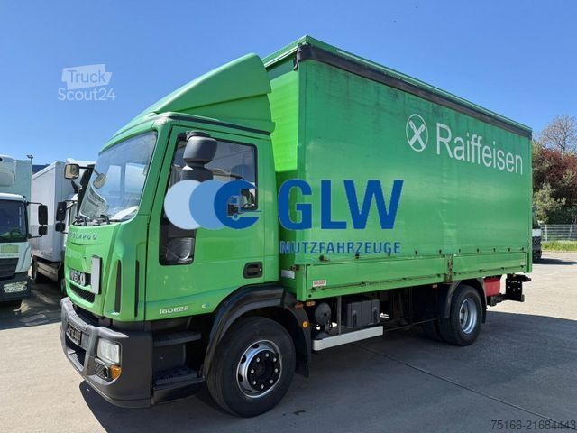 Plattewagen met zeil IVECO EuroCargo 160 E 28 Pritsche 5,40 m LBW 1,5 T*AHK