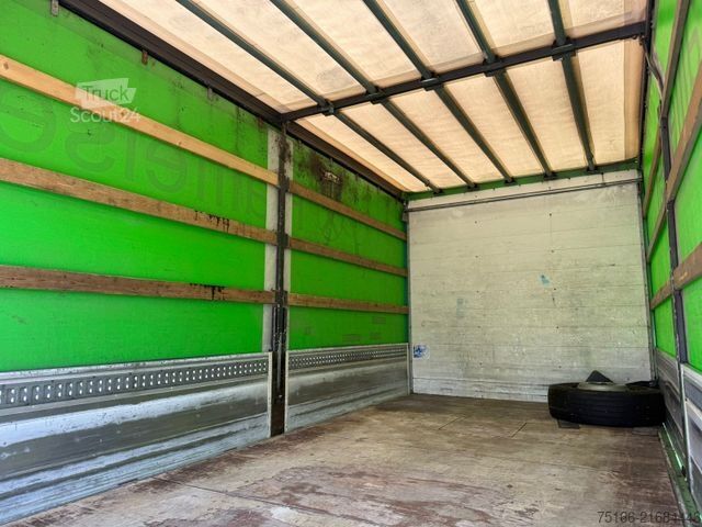 Plattewagen met zeil IVECO EuroCargo 160 E 28 Pritsche 5,40 m LBW 1,5 T*AHK