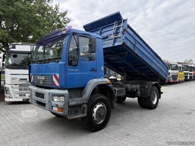 Trīspusējs kravas pašizgāzējs MAN LE 18.250 4X4 BB Meiller