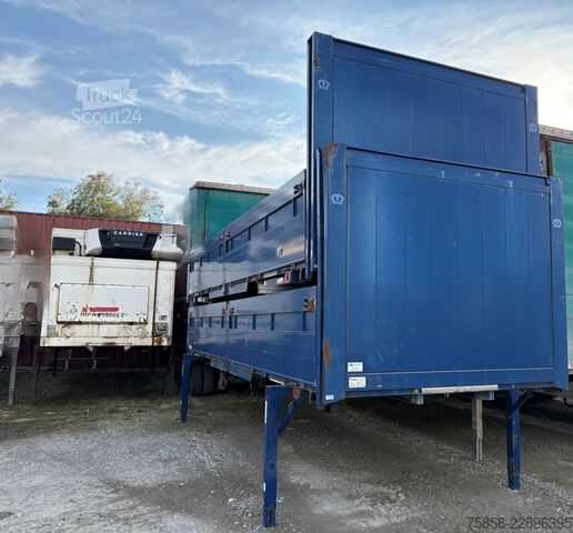 Carroçaria de troca aberta Krone BDF Baustoffbrücke 7,45 Rahmen 150mm
