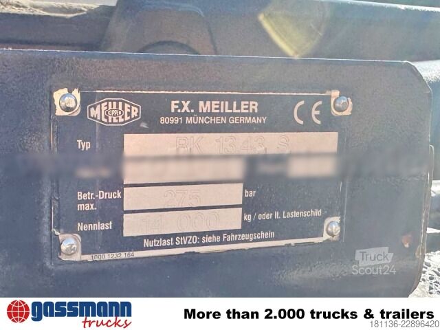 Φορτηγό γερανός roll-off Meiller RK 13.43 S Abrollanlage, Wechselsystem