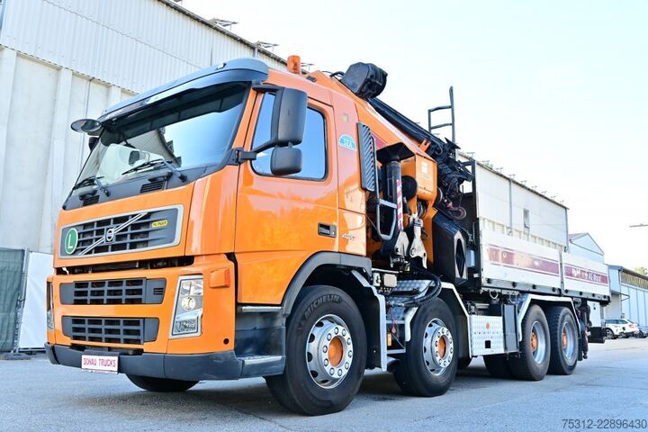 Φορτηγό με επίπεδη καρότσα Volvo FM420  Palfinger PK72002+Jib 26m Seilwinde GHydr.