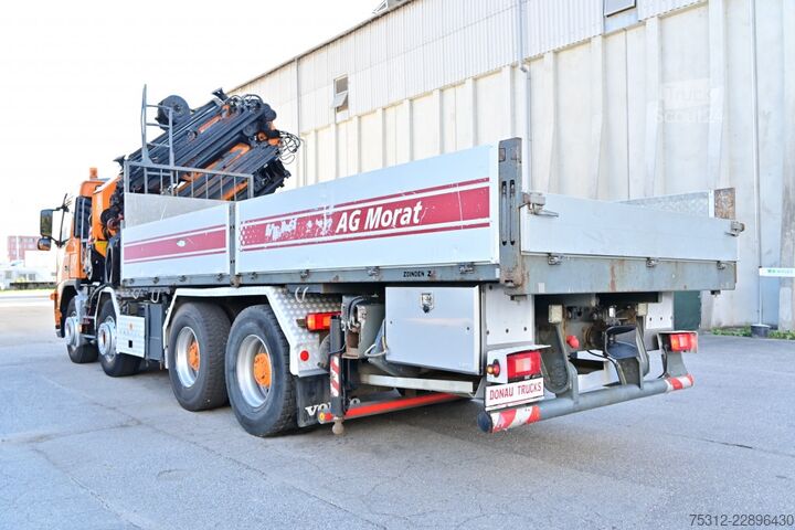 Φορτηγό με επίπεδη καρότσα Volvo FM420  Palfinger PK72002+Jib 26m Seilwinde GHydr.