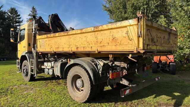 Tristrani prekucnik Mercedes-Benz Axor 2 1828 4x2 Kipper Meiller Kran HIAB