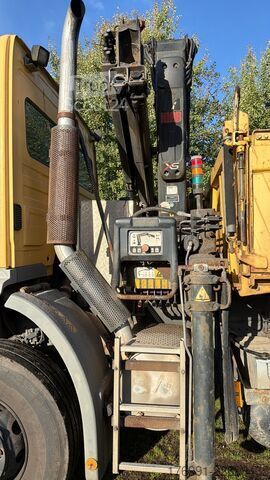 Tristrani prekucnik Mercedes-Benz Axor 2 1828 4x2 Kipper Meiller Kran HIAB