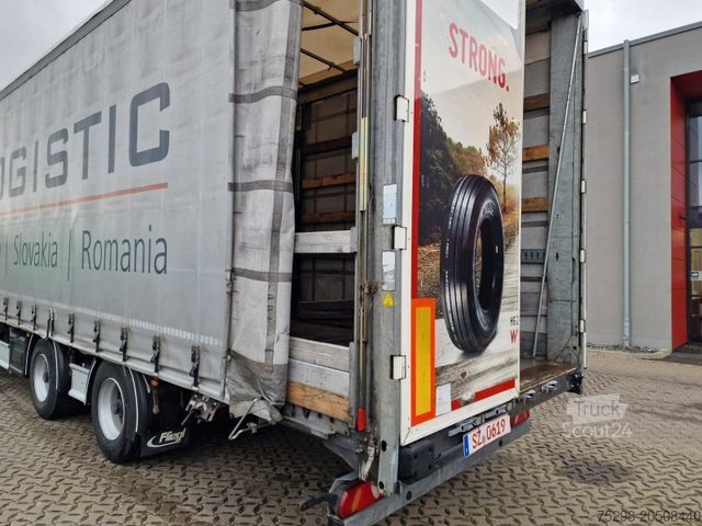 Open semitrailer with tarp FLIEGL SZS320 / Hubdach / EDSCHA / Mega