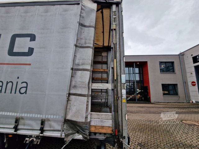 Open semitrailer with tarp FLIEGL SZS320 / Hubdach / EDSCHA / Mega