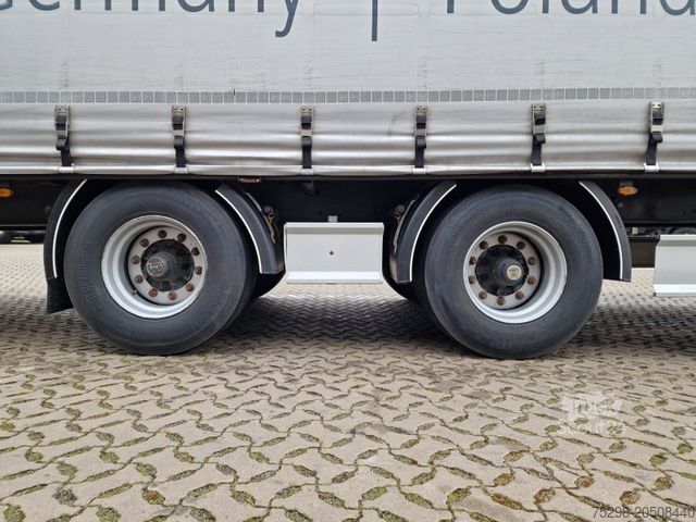Open semitrailer with tarp FLIEGL SZS320 / Hubdach / EDSCHA / Mega