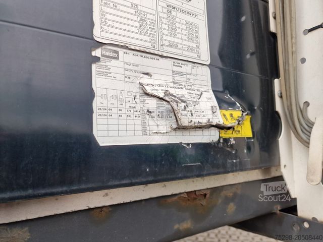 Open semitrailer with tarp FLIEGL SZS320 / Hubdach / EDSCHA / Mega