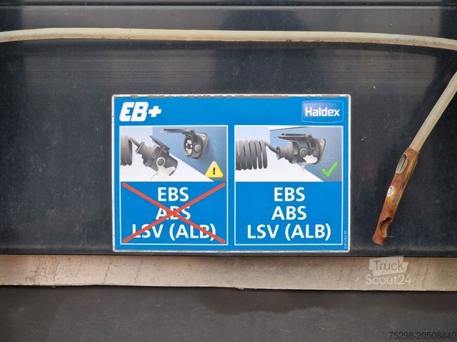 Open semitrailer with tarp FLIEGL SZS320 / Hubdach / EDSCHA / Mega