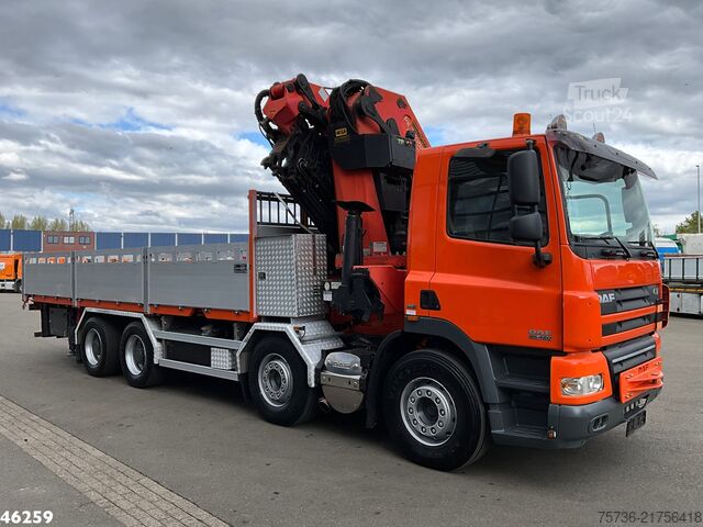 Camion cu macara DAF FAD 85 CF 460 8x4 Palfinger 72 Tonmeter laadkra...