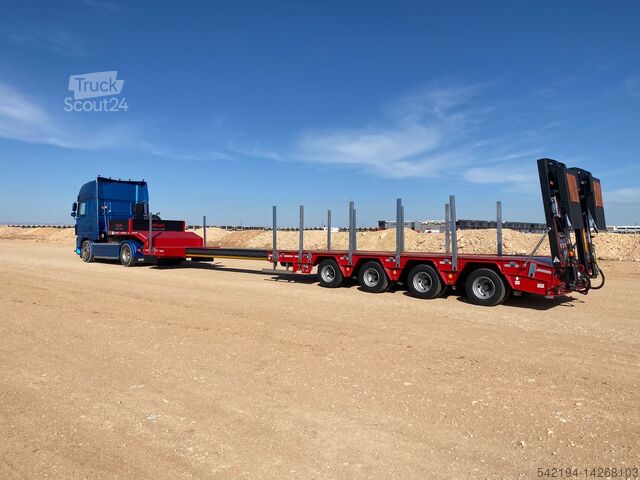 GVN Trailer IN STOCK! 4 Axle Extendable Lowbed