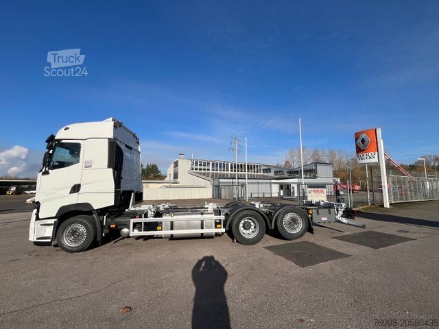 Camion con cassone intercambiabile RENAULT T 480 6x2 WECHSELBRÜCKENFAHRZEUG C745 + C782