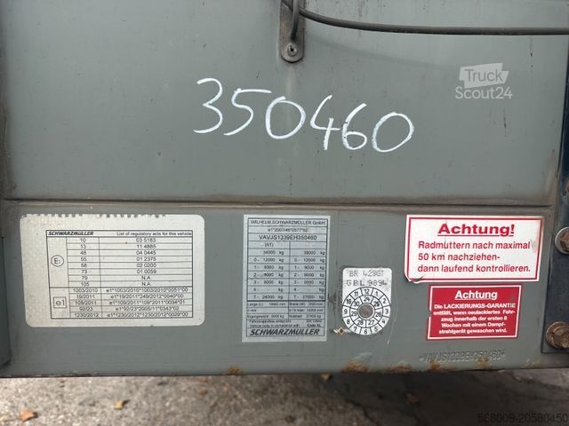 Naczepa otwarta z plandeką SCHWARZMÜLLER J-Serie Mega