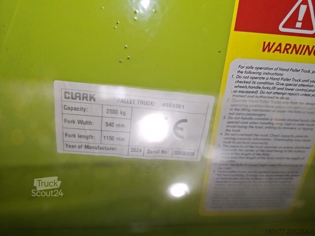 Carrello elevatore Clark CPJ25 - 540X1150 mm *Neu