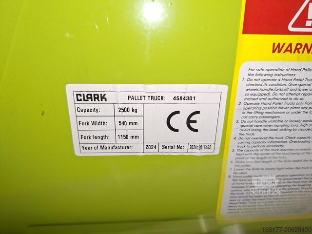 Carrello elevatore Clark CPJ25 - 540X1150 mm *Neu