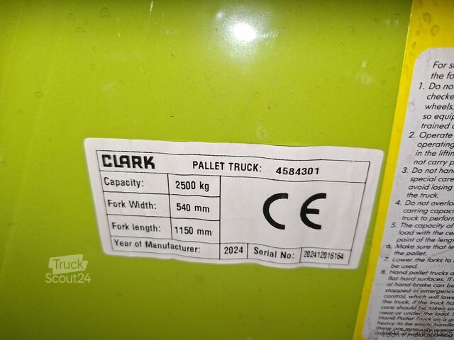 Carrello elevatore Clark CPJ25 - 540X1150 mm *Neu