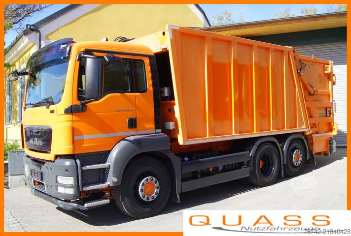 Kamion za odvoz smeća MANTGS 26.320 BL 6x2-2/MUT FAUN Variopress/ZOELLER
