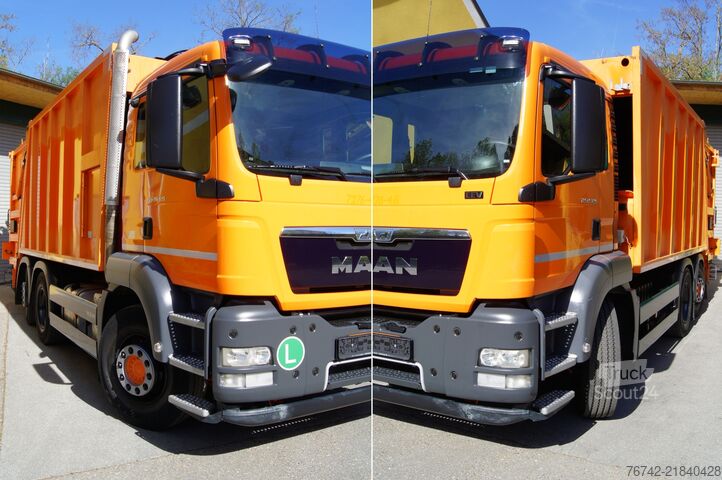 Kamion za odvoz smeća MANTGS 26.320 BL 6x2-2/MUT FAUN Variopress/ZOELLER
