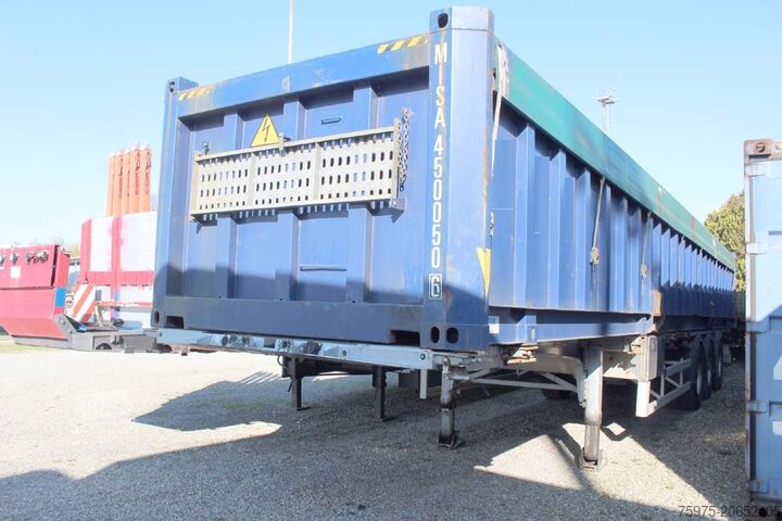 Poluprikolica sa pomičnim sandukom acerbi semirimorchio portacontainer e casse 45