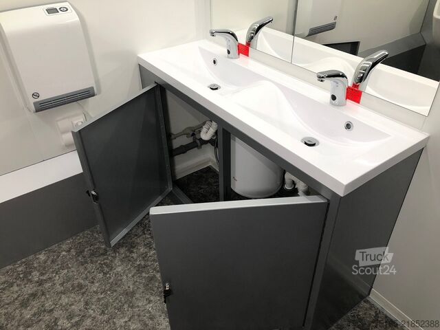 Toilettenwagen Rosemeier VE 3 Damen, 1 Herren, 3 Urinale Toilettenanhänger