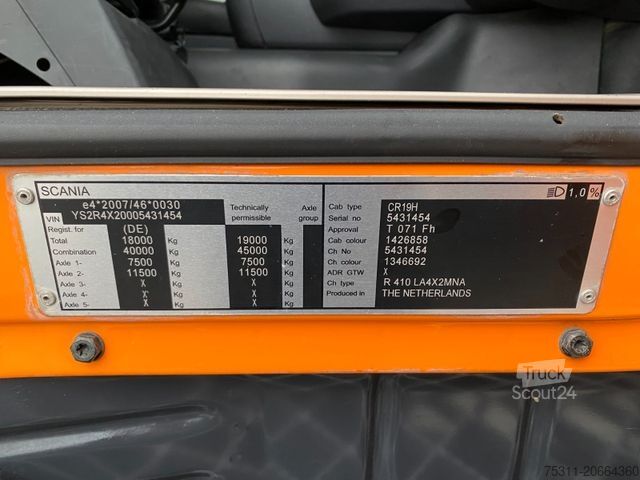 Τυπική μονάδα τράκτορα SCANIA R 410| CR 19 H Kabine*Hydraulik*Navi*Retarder*AC