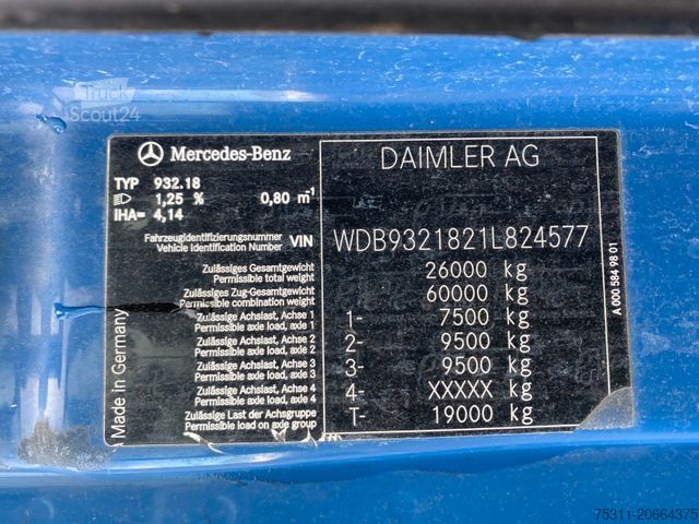 Tresidig tippbil MERCEDES-BENZ 3346 Actros MP3 6x6|MEILLER/Bordmatik*Telligent