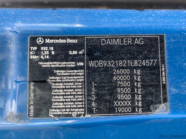 Kippiauto MERCEDES-BENZ 3346 Actros MP3 6x6|MEILLER/Bordmatik*Telligent