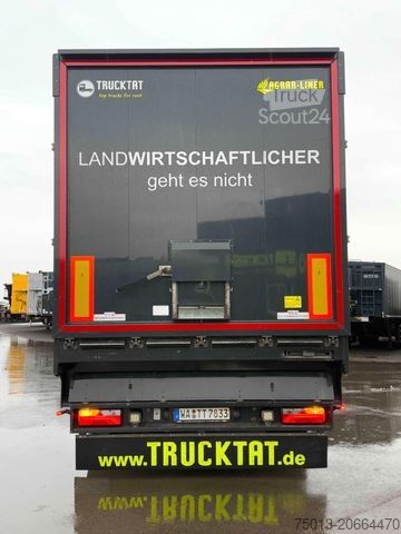 Puspiekabe ar staigājošo grīdu H&W AGRAR 70 cbm, Zwangslenkung, MIETEN?