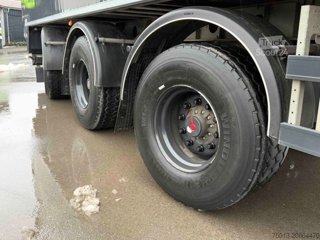 Puspiekabe ar staigājošo grīdu H&W AGRAR 70 cbm, Zwangslenkung, MIETEN?