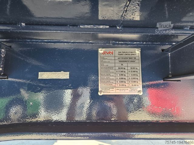 Low loader semitrailer  GVN 3GVN*O4*ÜBERBREITE TAFEL*KOC*LIFT*PE