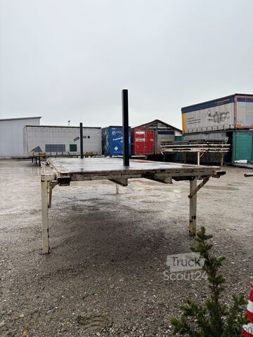 Swap body open Krone Plattform 7,45m mit Steckrungen mittig