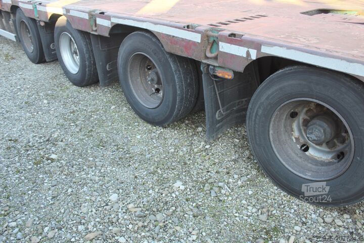 شبه مقطورة منخفضة السطح لنقل آلات البناء De angelis carrellone allungabile eccezionale usato