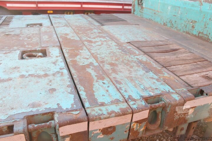 شبه مقطورة منخفضة السطح لنقل آلات البناء De angelis carrellone allungabile eccezionale usato