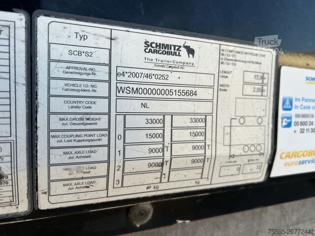 Valise Schmitz Cargobull SCB S2 / Box / Laadklep / Accu Pack / APK TUV 1...