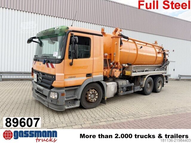 Útseprő gép Mercedes-Benz Actros 2636 6x4, Tollense Saugwagen ca. 13m³