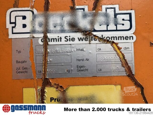 Roll-off konteyneri  BOECKELS AMR 40/400 City, 2,8cbm