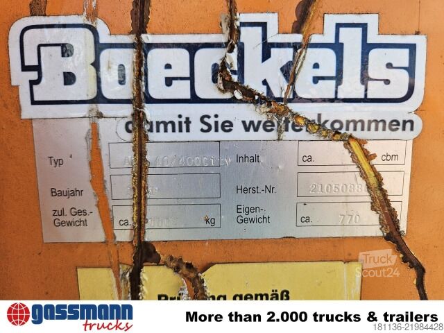 Afzetcontainer  BOECKELS AMR 40/400 City, 2,8cbm