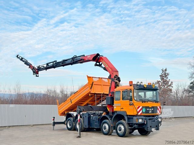 Krautuvas sumontuotas ant sunkvežimio MAN 35.414 * PALFINGER PK 36002 +FUNK / 8x6